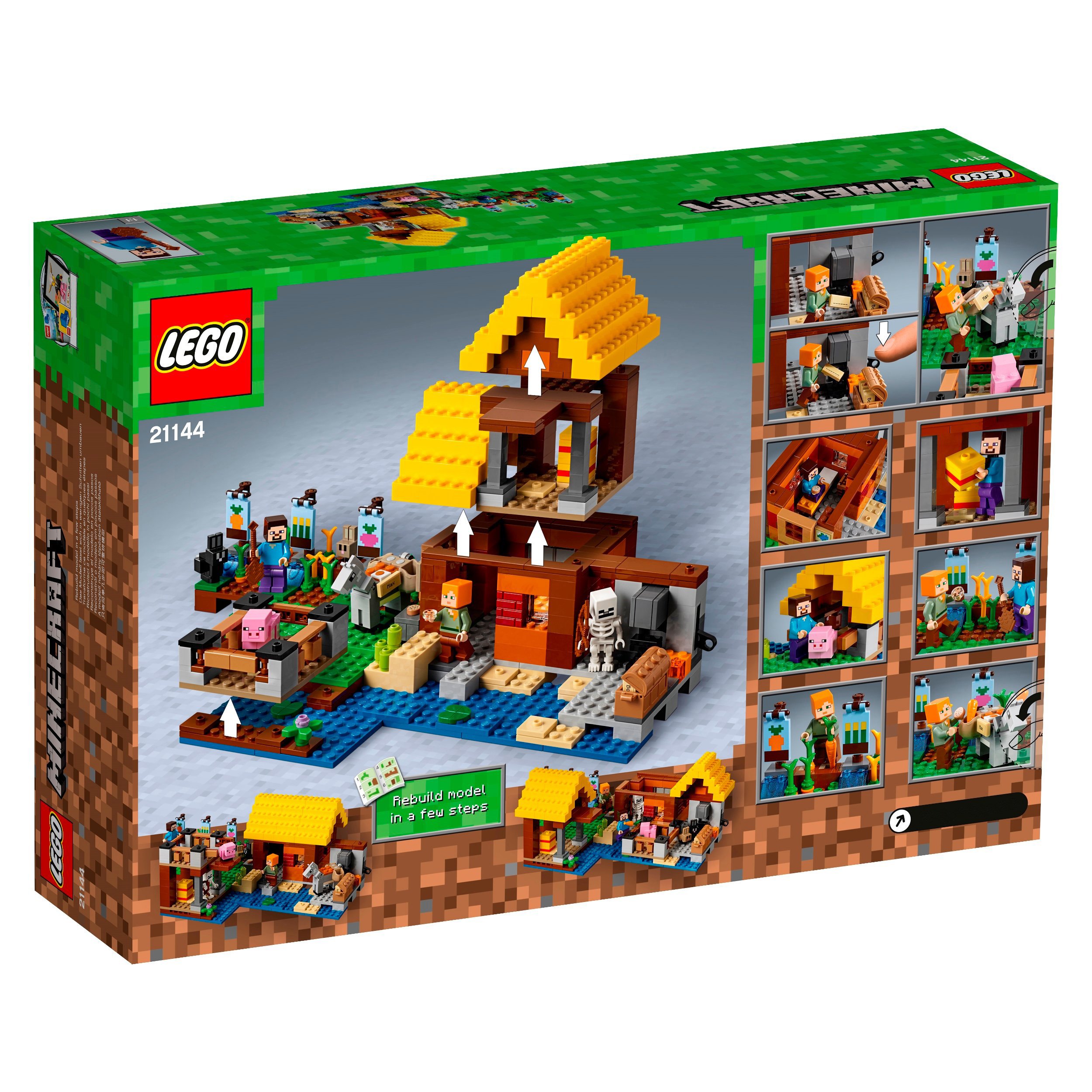 Lego Minecraft 21144 Lego Minecraft Vesnická chata Nový Set Unikát
