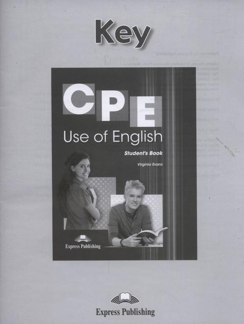 

Cpe Use of English. Answer Key Express Publishing