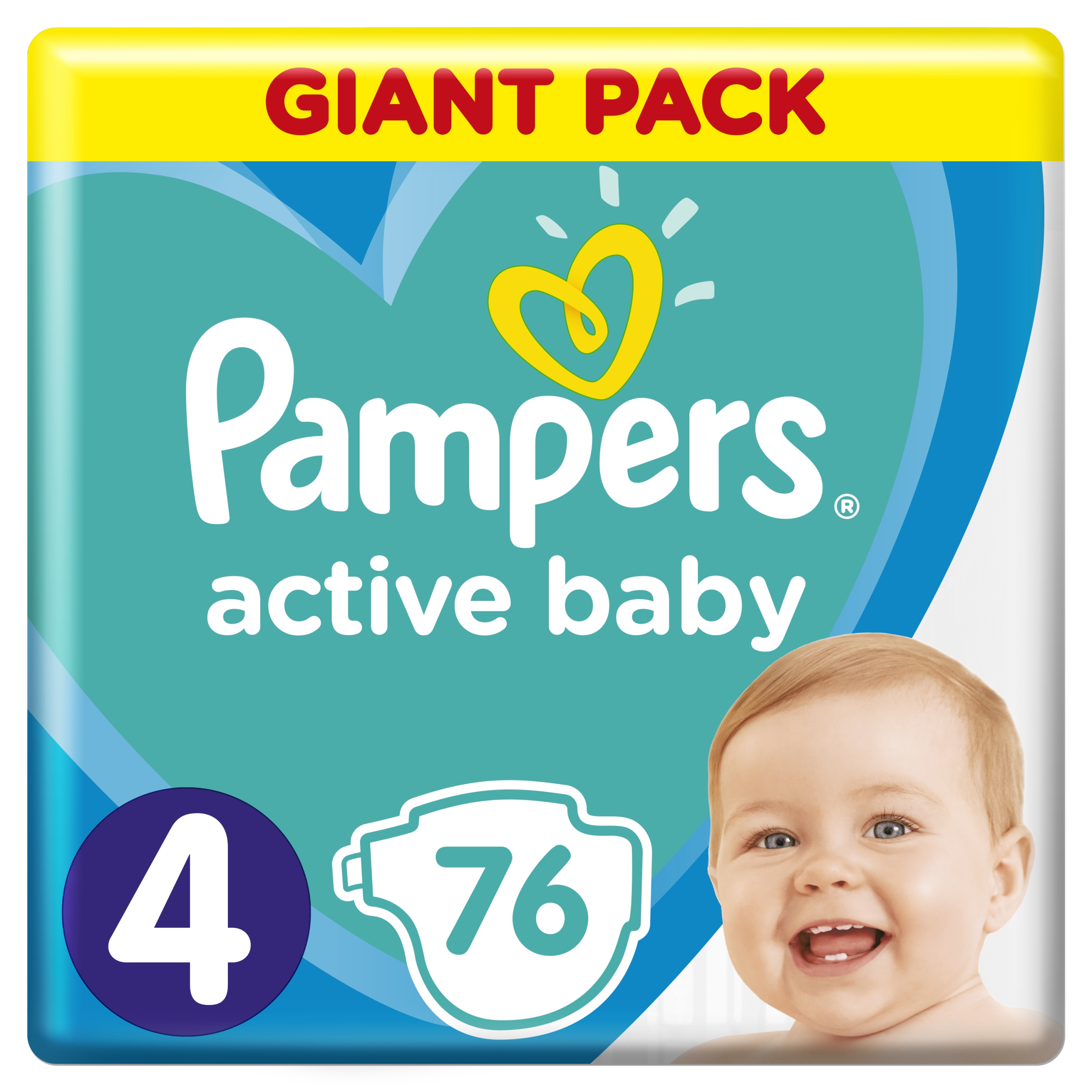 

Pampers Pieluchy Active Baby 4 Maxi 76 szt.