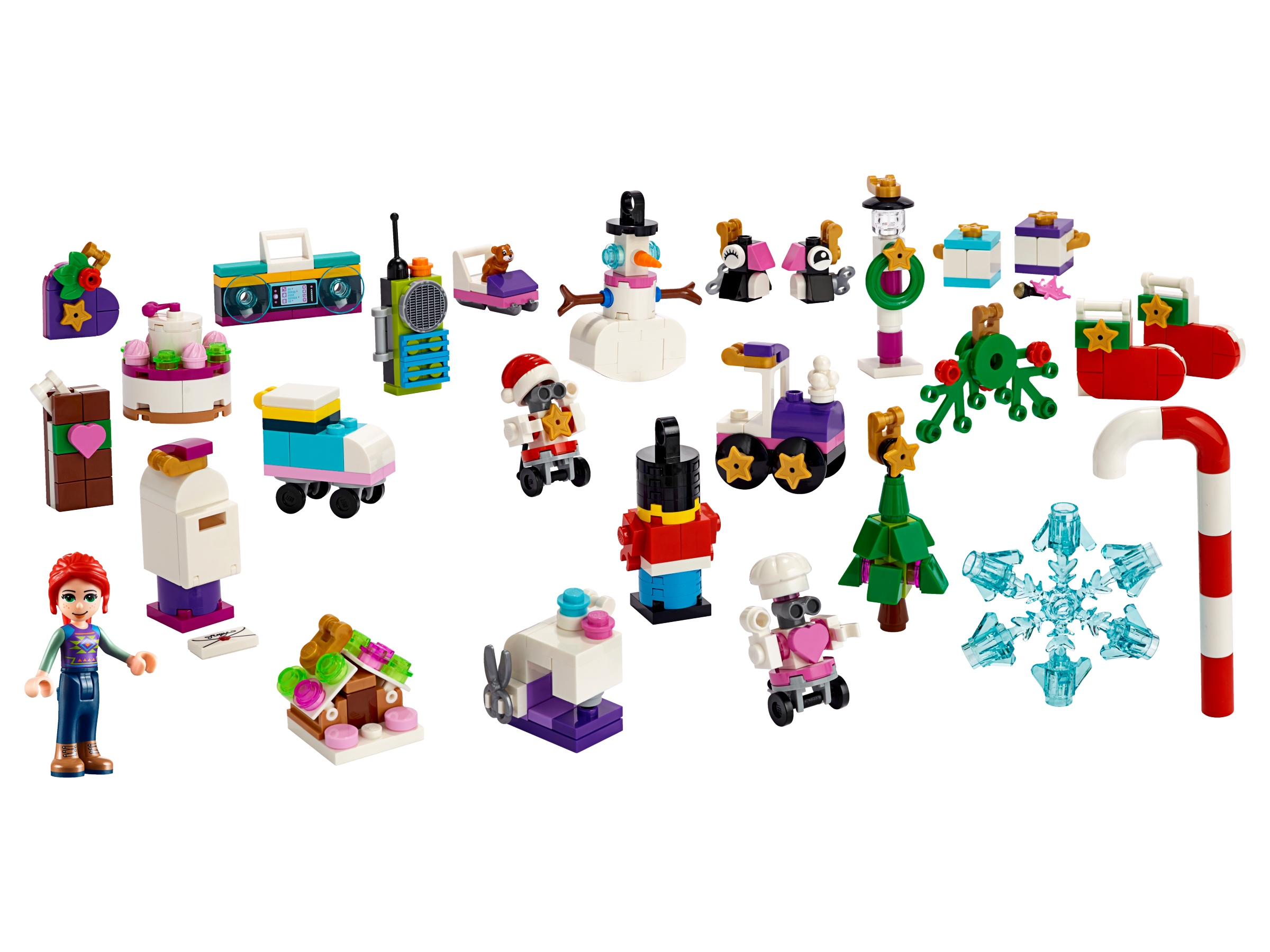 Адвент-календарь LEGO Friends 41382 2019, 330 деталей, 24 модели и мини-кукла Мия, от 6 лет — фото 2