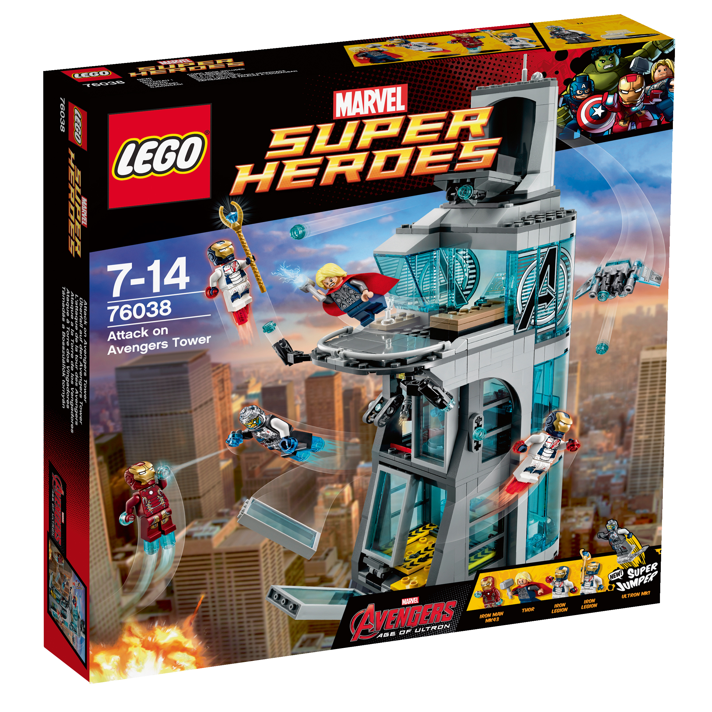Lego Heroes 76038 Útok na věž Avengrsů Nový Set Unikát