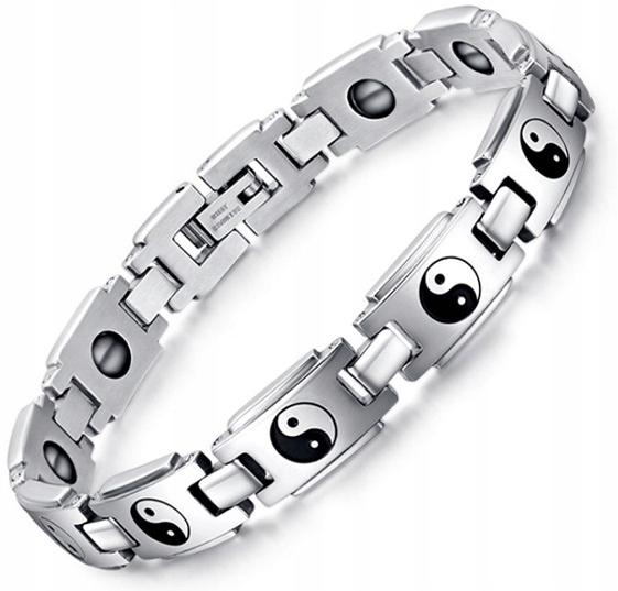 

Srebrna Bransoleta Magnetyczna Tytan Wysoka Jakość