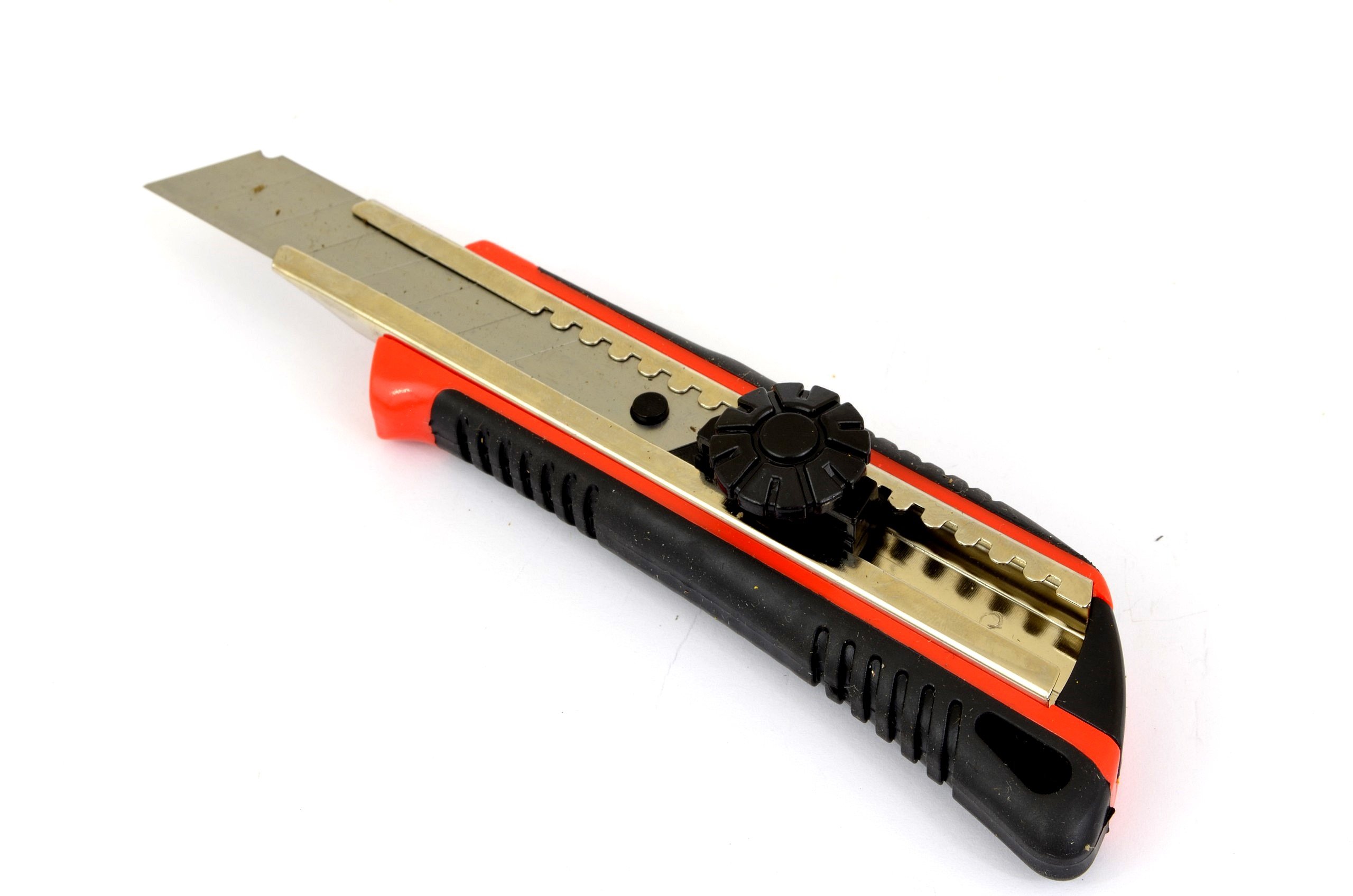 

Nóż na Ostrza Łamane 18mm z Pokrętłem Nożyk Tapet