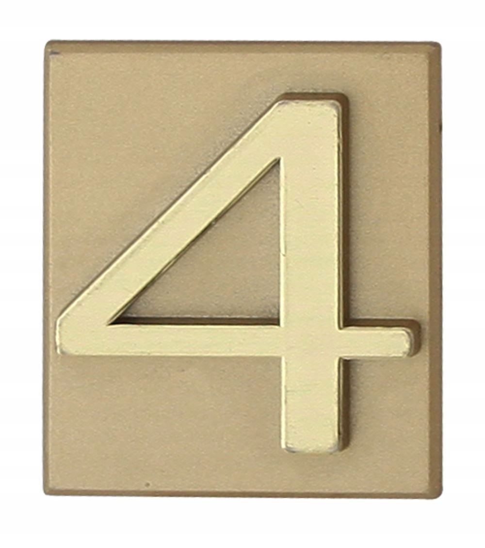 Cyferka INV złota 4