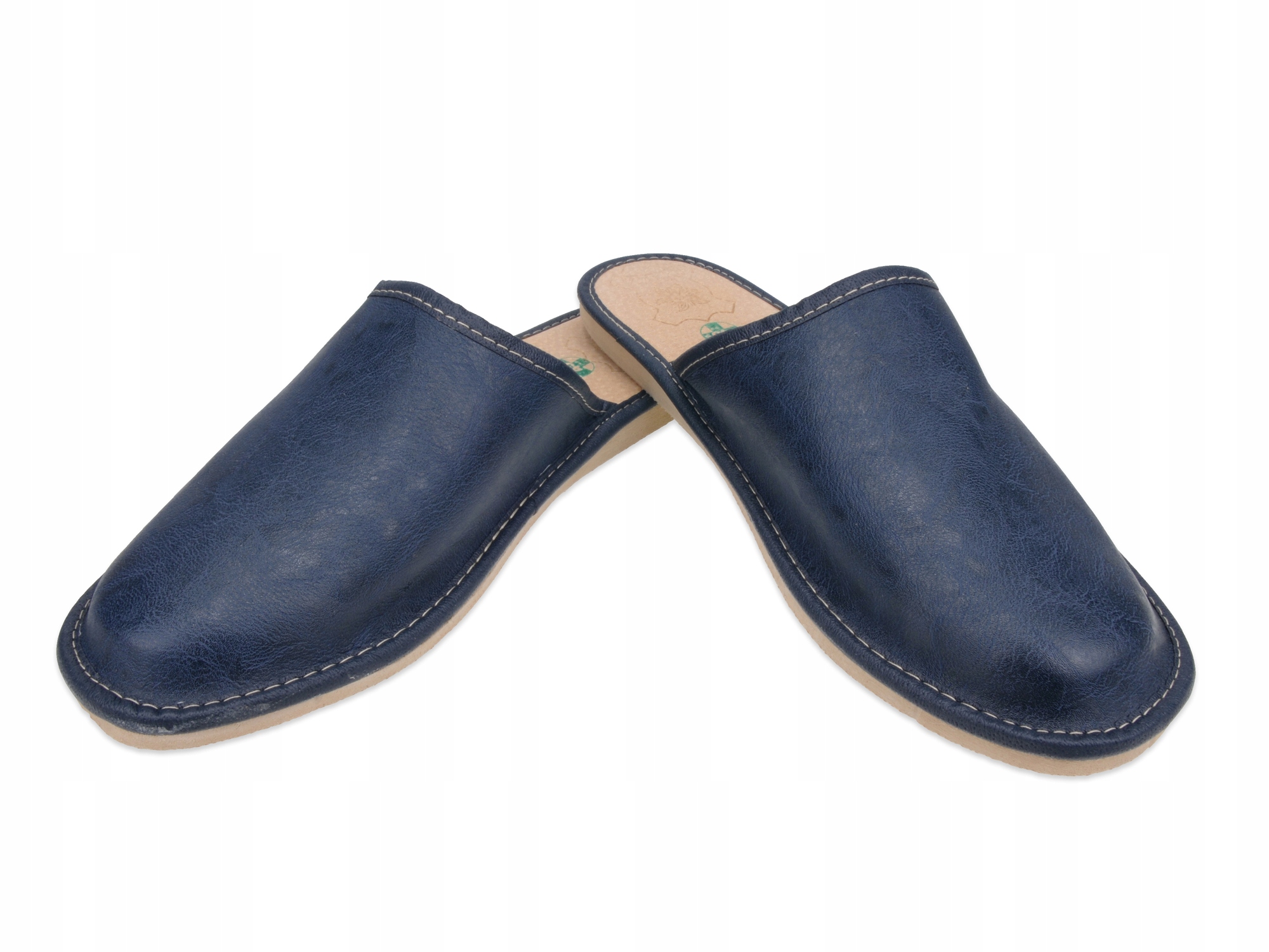 

Pantofle A5LN skórzane Kapcie Laczki Prezent Nr 39