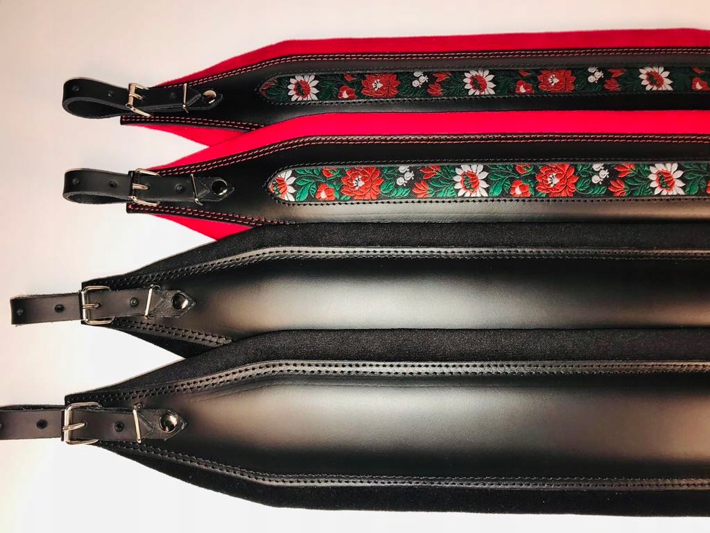 Pásy akordeon Pro 80-120, kůže, 10 cm