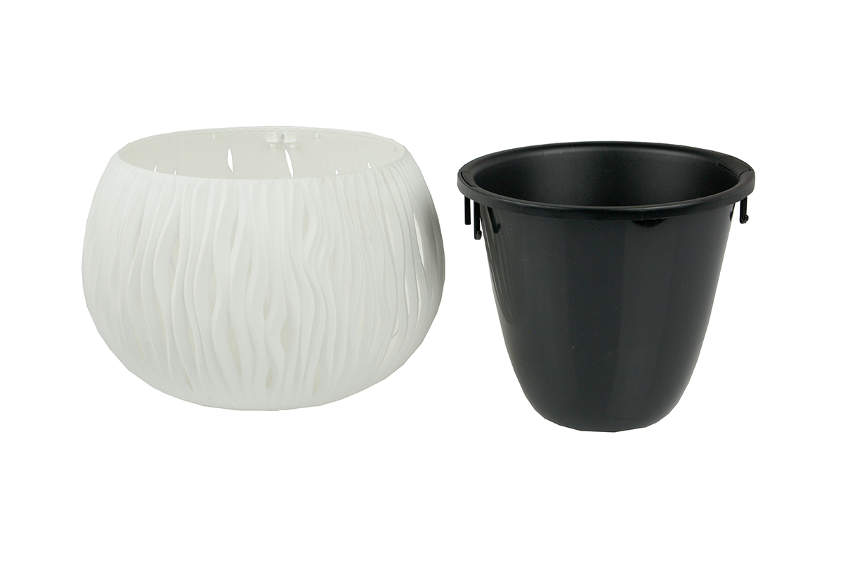 doniczka BOWL SANDY 29x19 - biały — 8