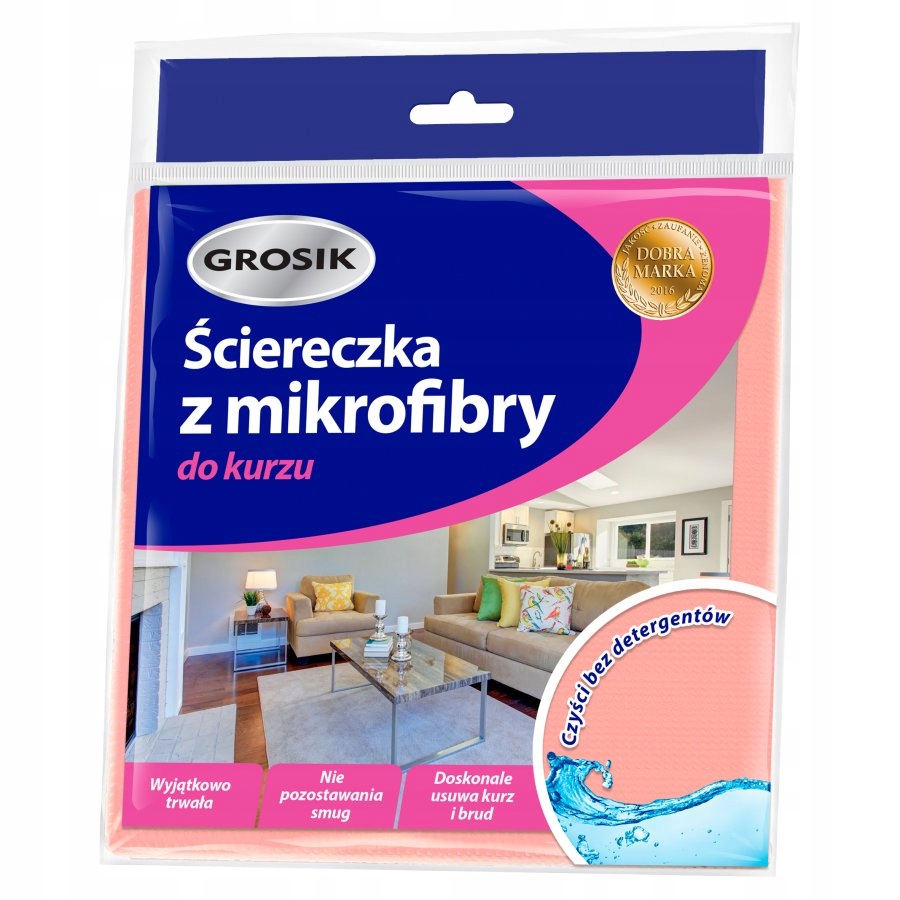 

Ściereczka z mikrofibry do kurzu Grosik 30x30cm