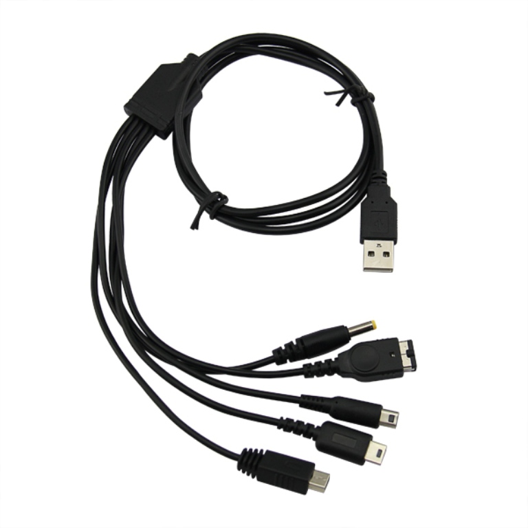 5 in 1 kabel USB ładowarka do Nintendo i PSP