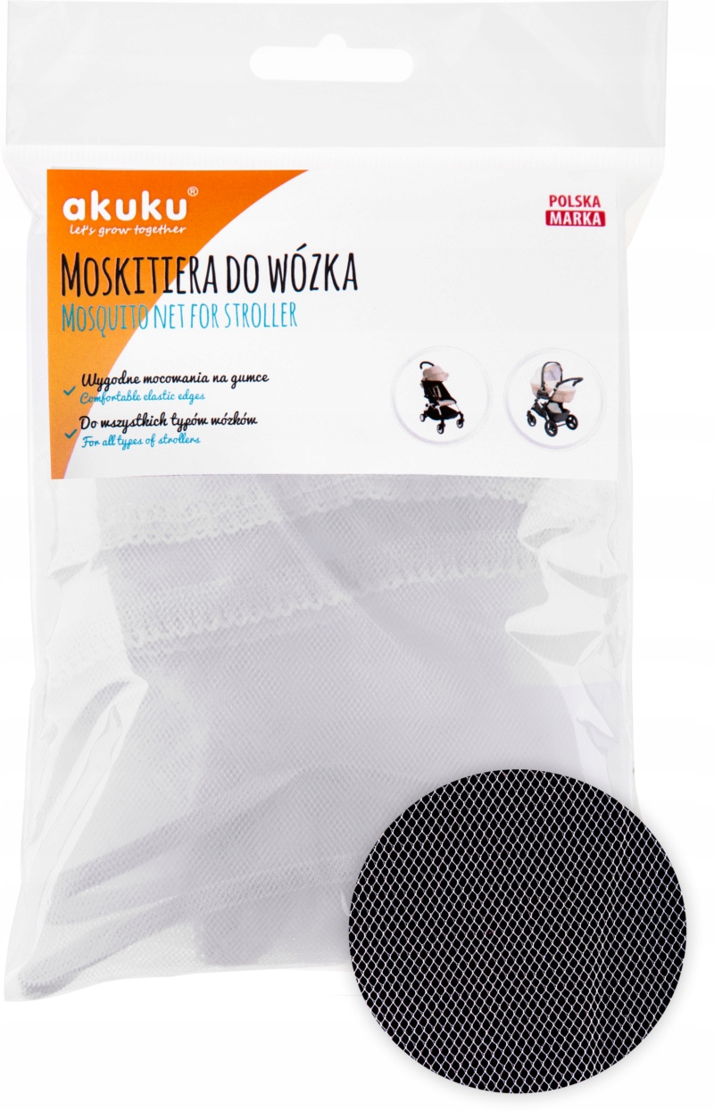 

Akuku Moskitiera Uniwersalna Do Wózka White 0445