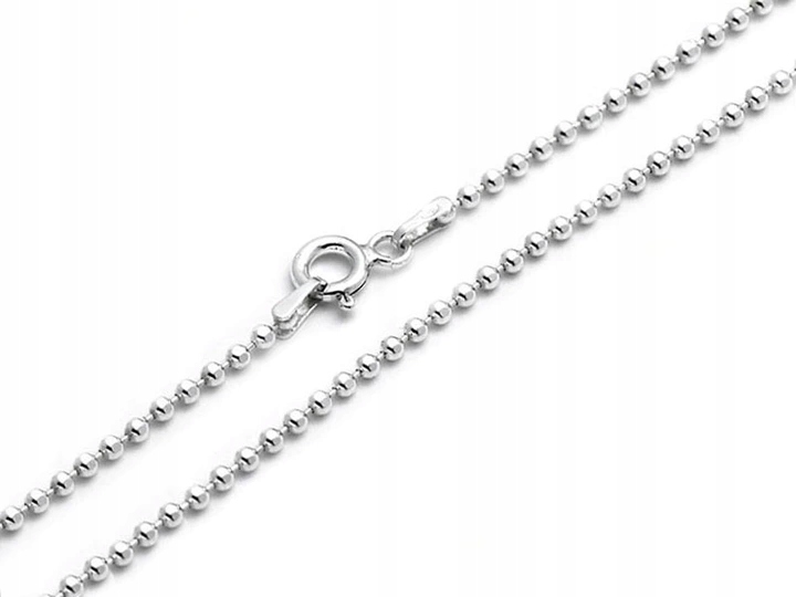 

Łańcuszek Srebrny Kulka Diamentowana 45cm.925!