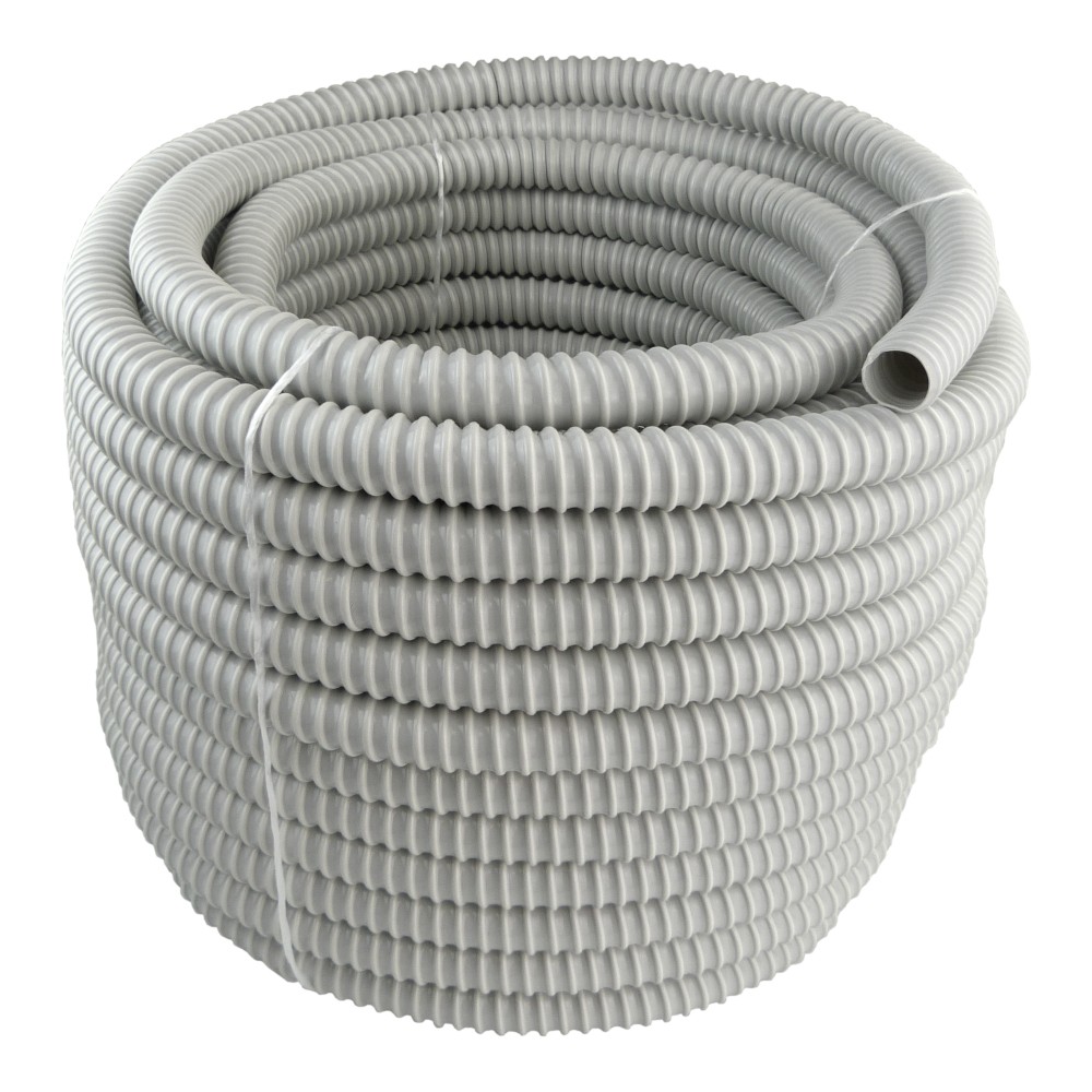 2x Chránič kabelů 30 m husí krk 25 mm 320 N šedá vyztužená spirálou Pvc Rsf 25