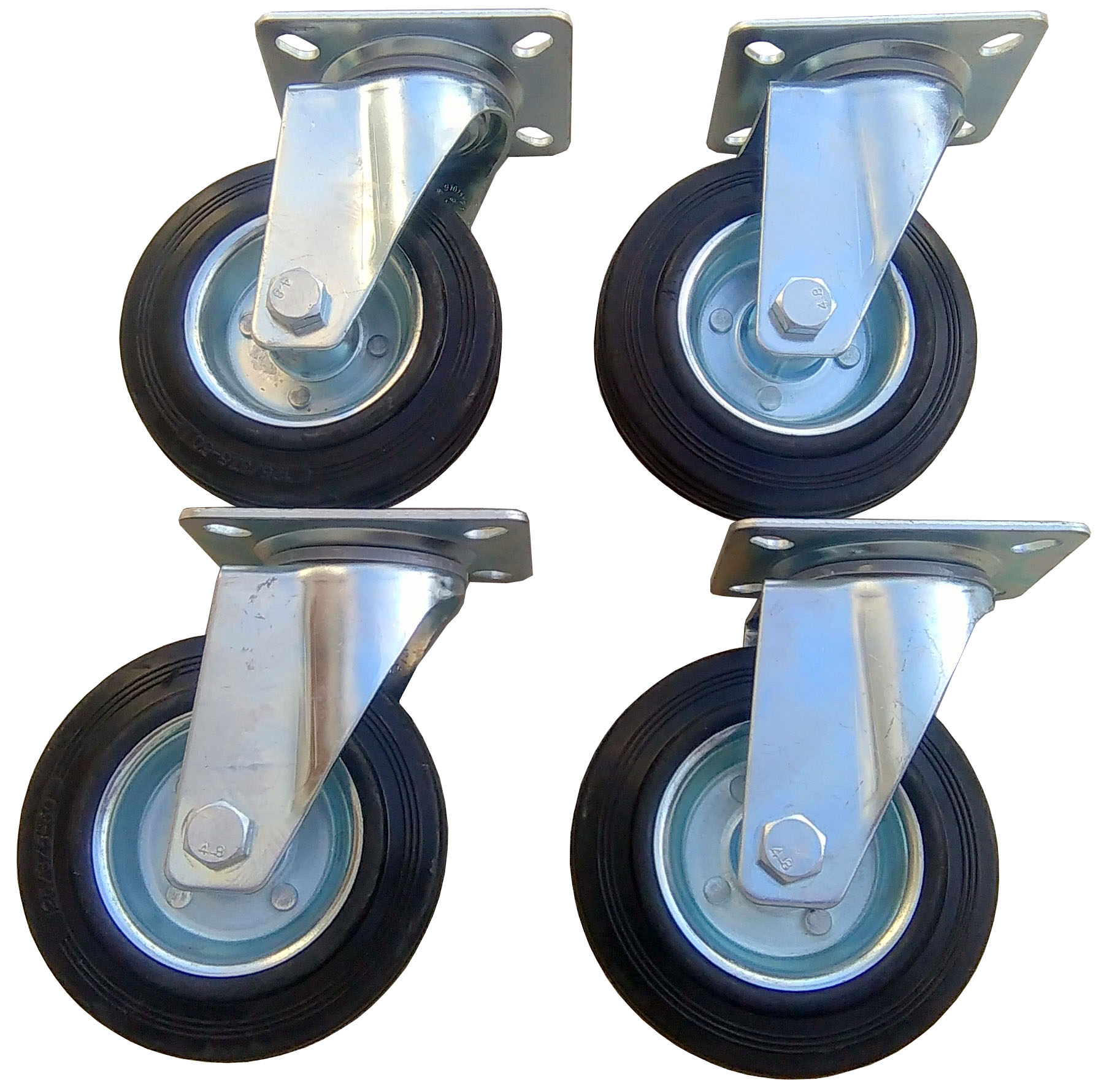 Sada 4 ks kolečko kolečka 125 mm otočné