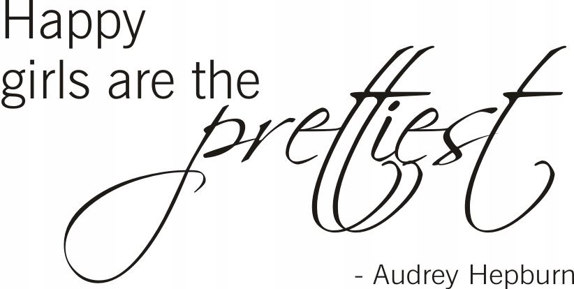 

Napis na ścianę naklejka cytat -Audrey Hepburn 108