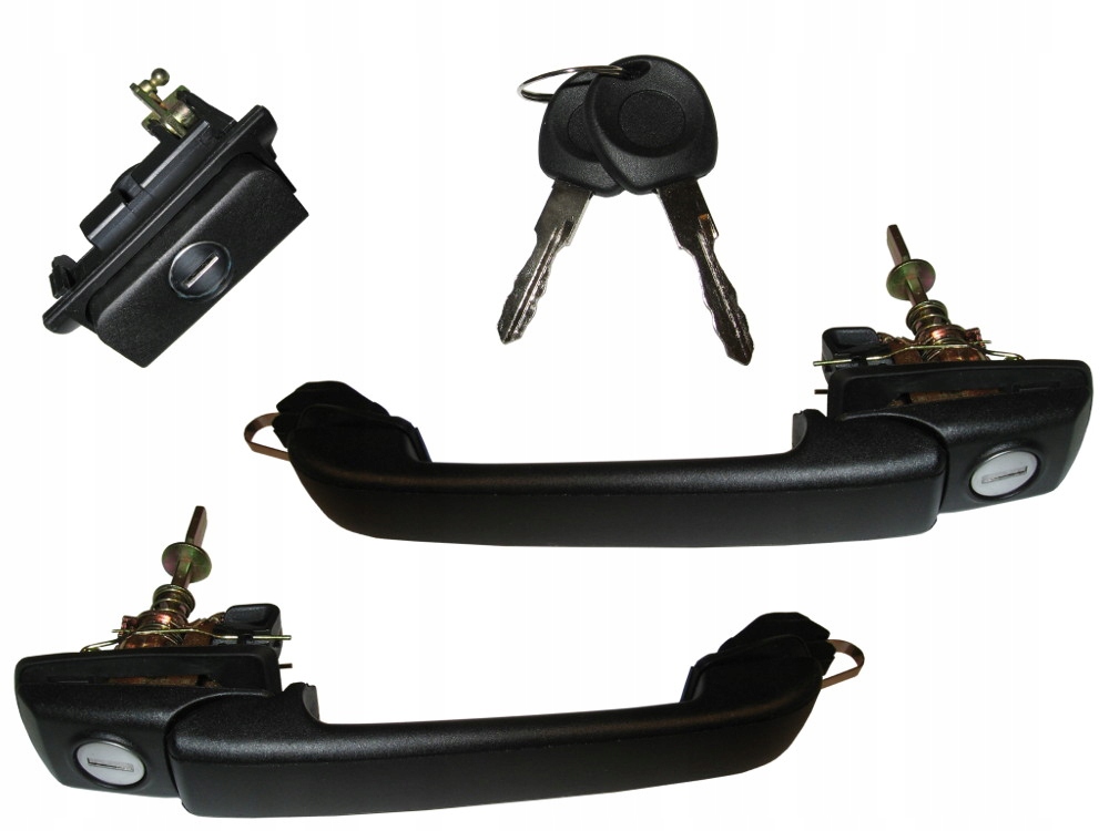 VW GOLF III 3 ZAMKI WKŁADKI KLAMKI DRZWI ZESTAW