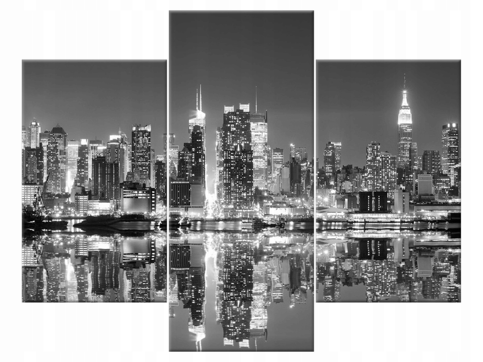 

Obraz Manhattan nocą 90x70 Pejzaż Miasto do salonu