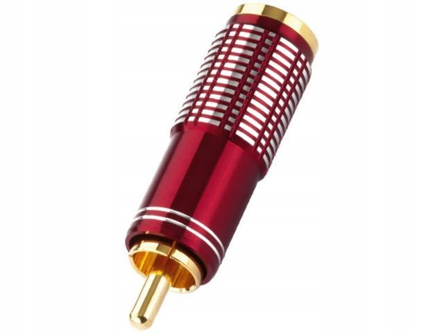 

Wtyk Rca Cinch, High-End Czerwony - Jakość!