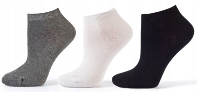 SKARPETKI STOPKI DAMSKIE MĘSKIE CZARNE 35-38 Marka inna