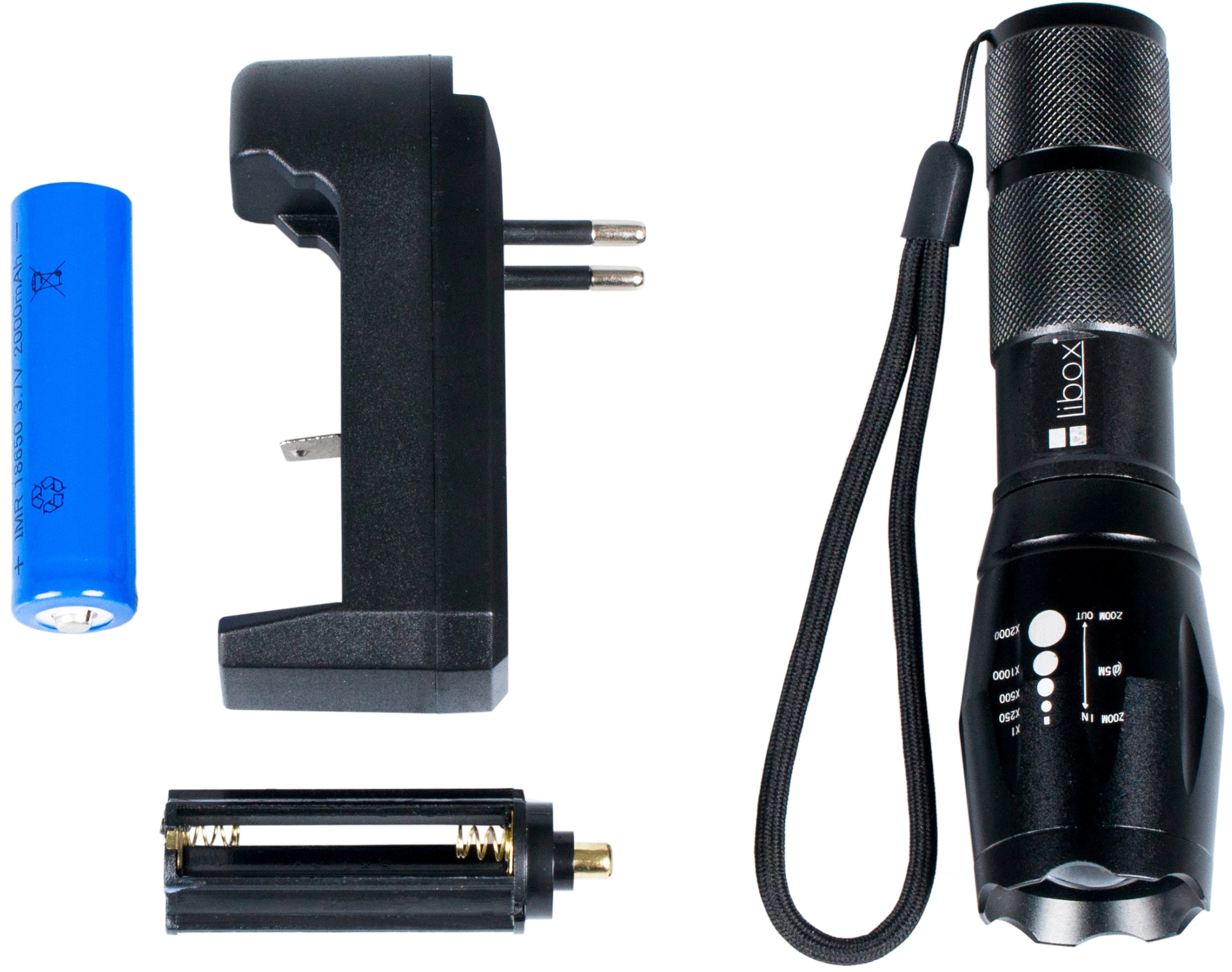 LATARKA TAKTYCZNA LED CREE ZOOM XML WODOODPORNA T6 Materiał aluminium