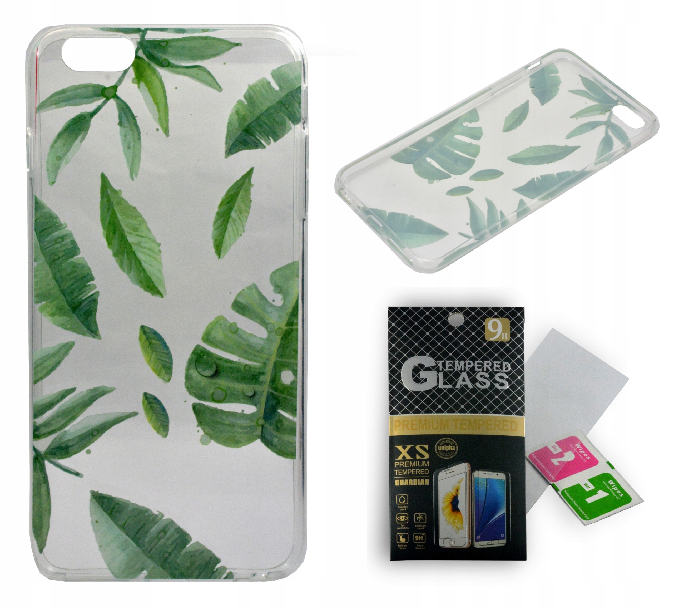 

Etui Guma Liście Summer do Iphone 6 6s + Szkło