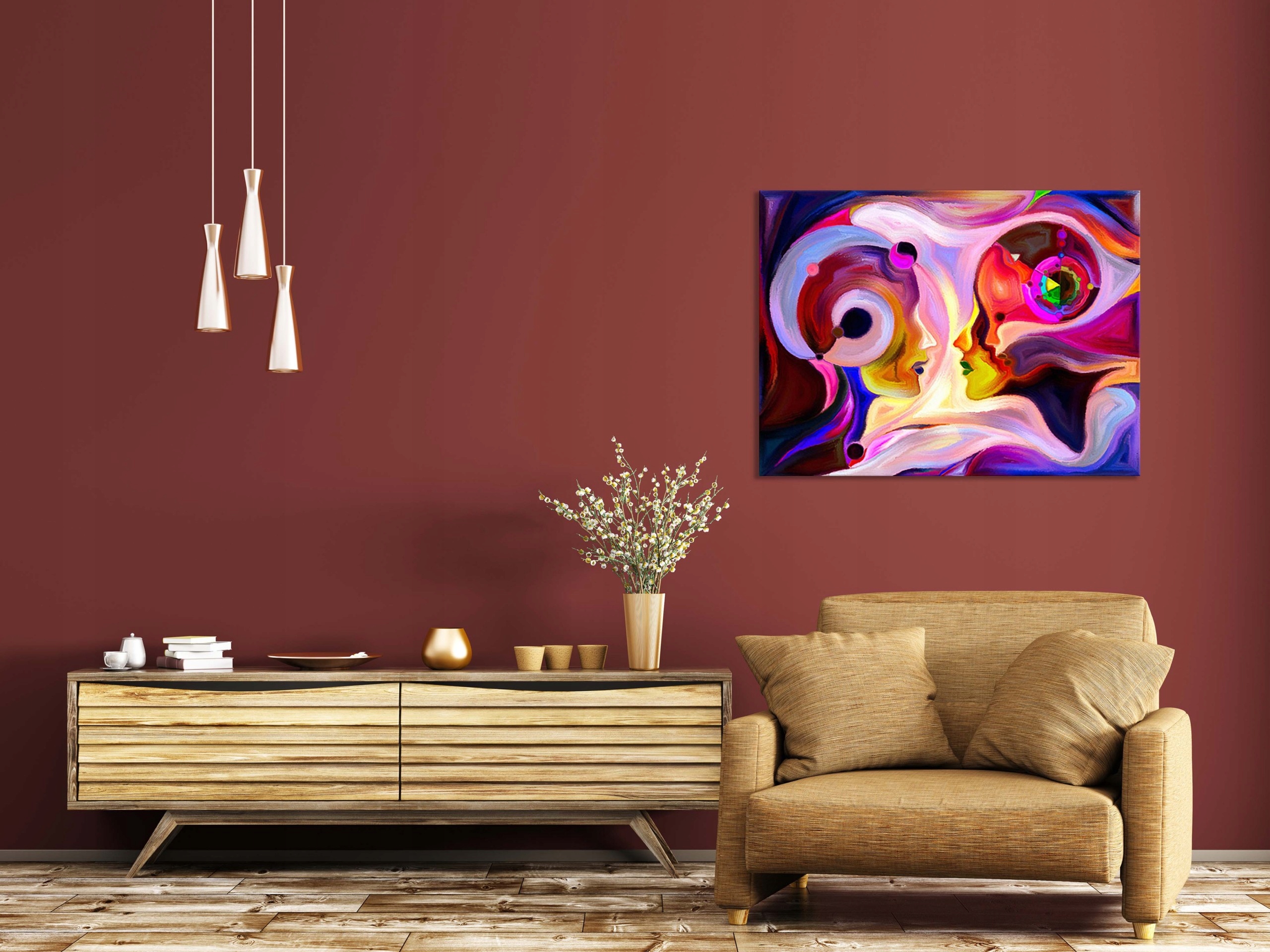 OBRAZ na płótnie ABSTRAKCJA 203729927 120x80 WZORY Szerokość produktu 120 cm