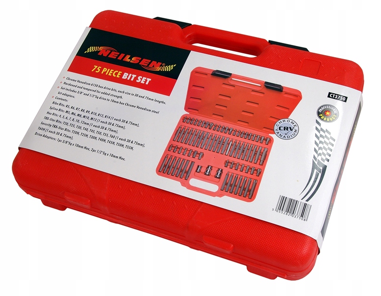 ZESTAW BITOW BITY RIBE SPLINE IMBUS TORX HEX Number of Elements sets