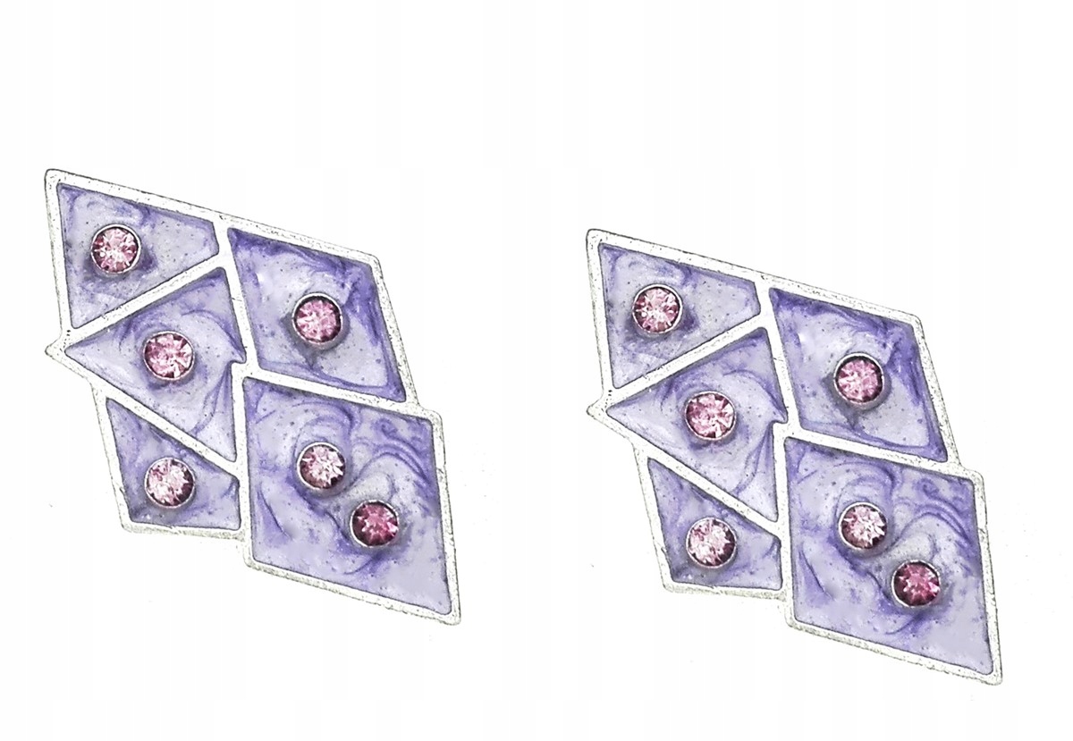 

Kolczyki geometryczne jasnofioletowy