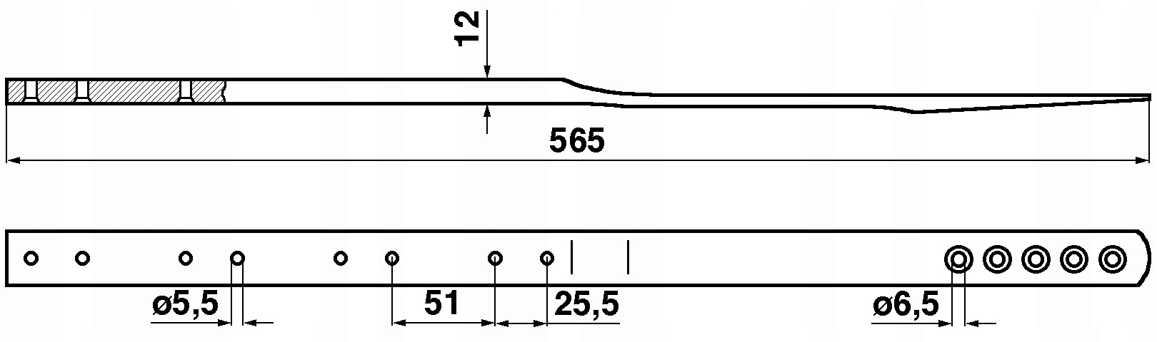 LISTWA GLOWKI KOSY MASSEY FERGUSON 785583M1 PREMIU
