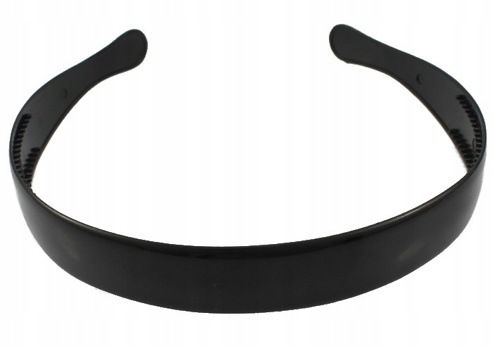 

Opaska Do Włosów Czarna Z Tworzywa Lux 2 cm