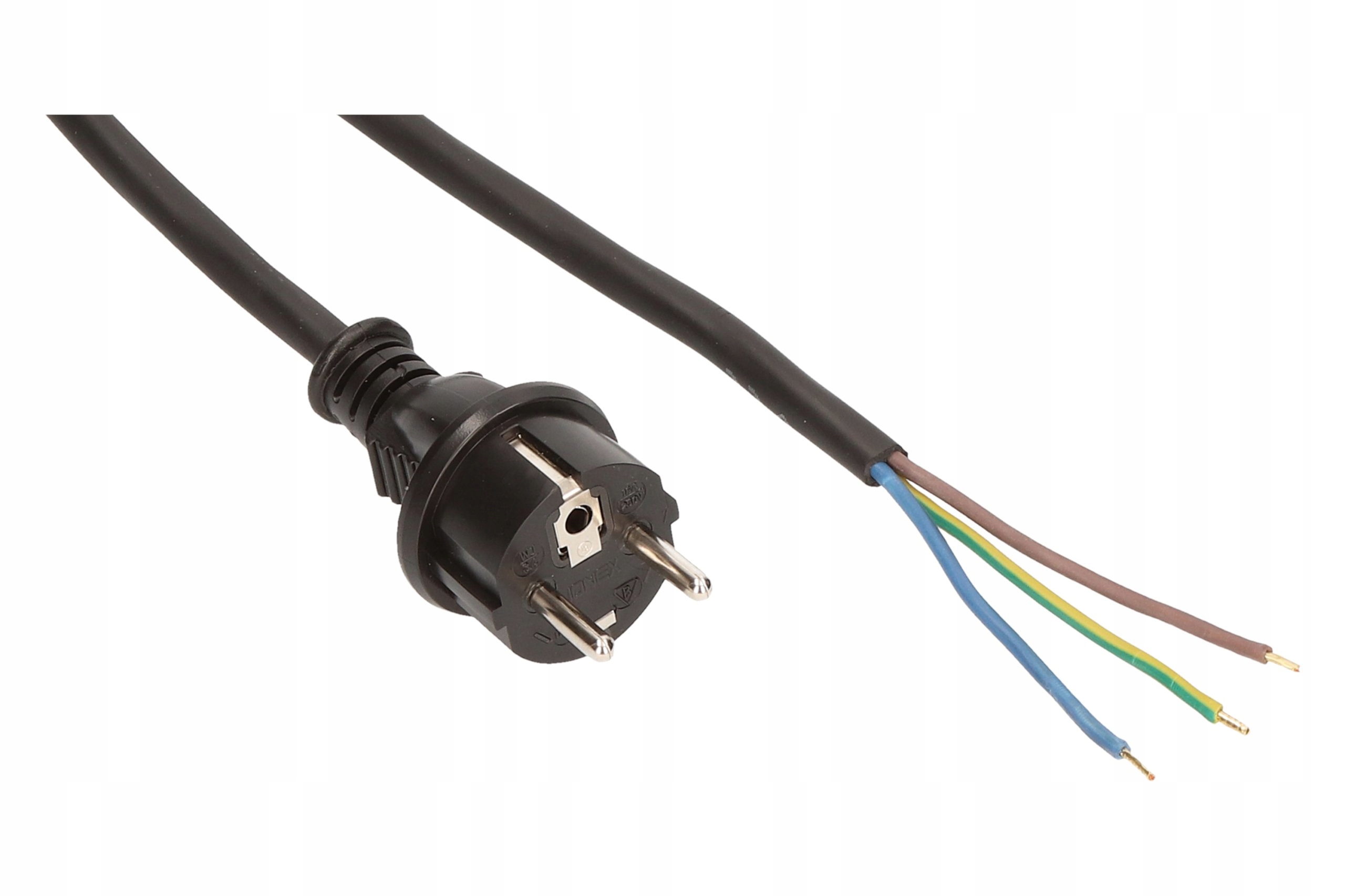 2x Připojovací kabel 10 m s přímou zástrčkou 250 V 16 A 3x2,5 mm² IP44 H05R