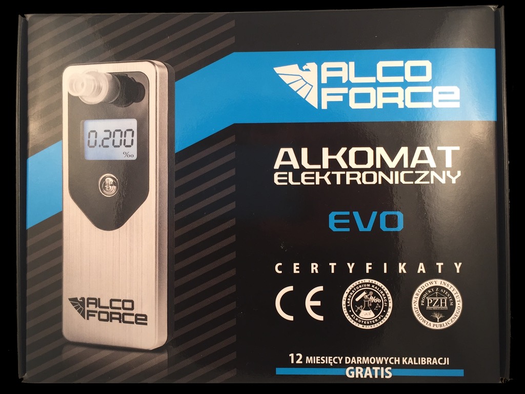ALKOMAT ELEKTROCHEMICZNY EVO KALIBRACJA USTNIKI Producent code EVO