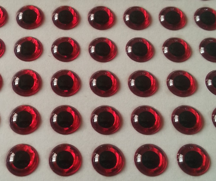 

Oczy 3D wobler cykada 2,5 mm Usa 100-szt Czerwone