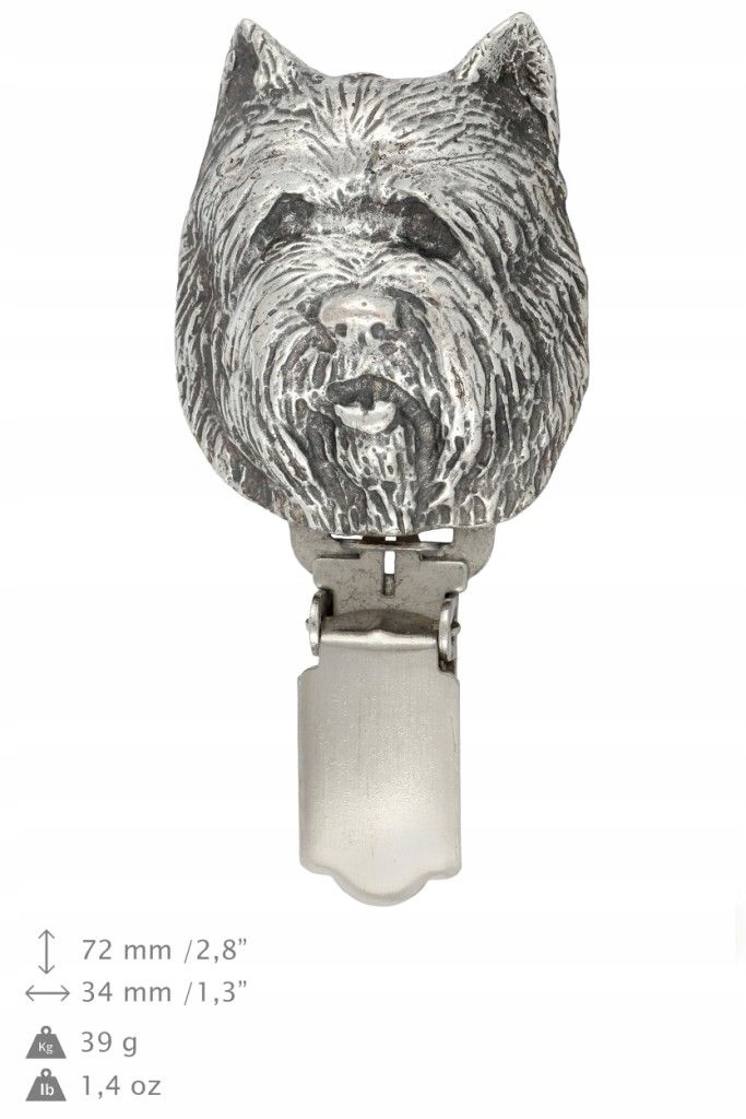 

Cairn Terrier Broszka z klipsem na wystawę psów
