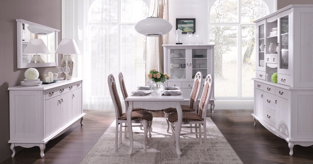 Komoda Diana 07 system szuflad i nóżki stylizowane Kolekcja Diana