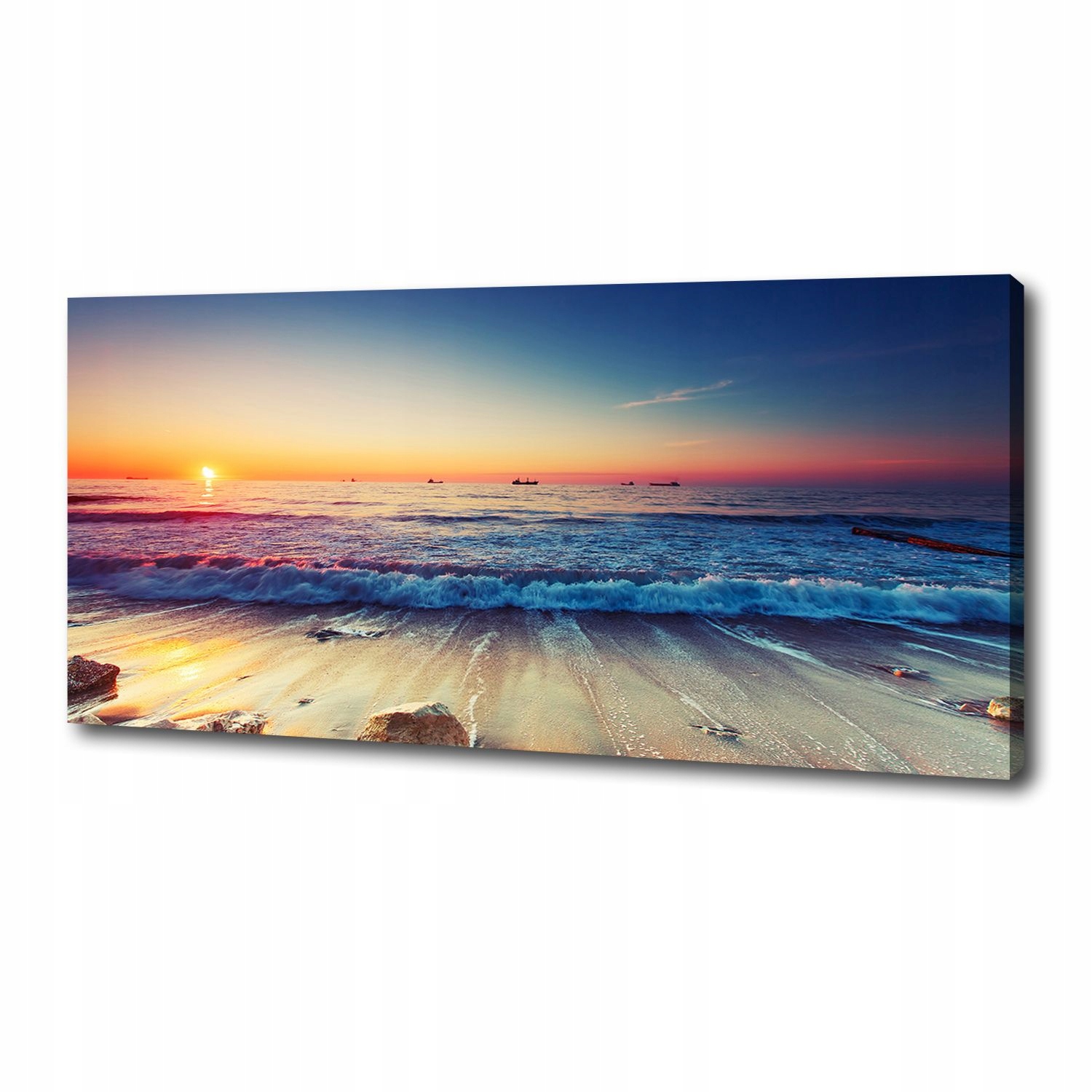 

Foto obraz na płótnie Wschód słońca morze 125x50cm