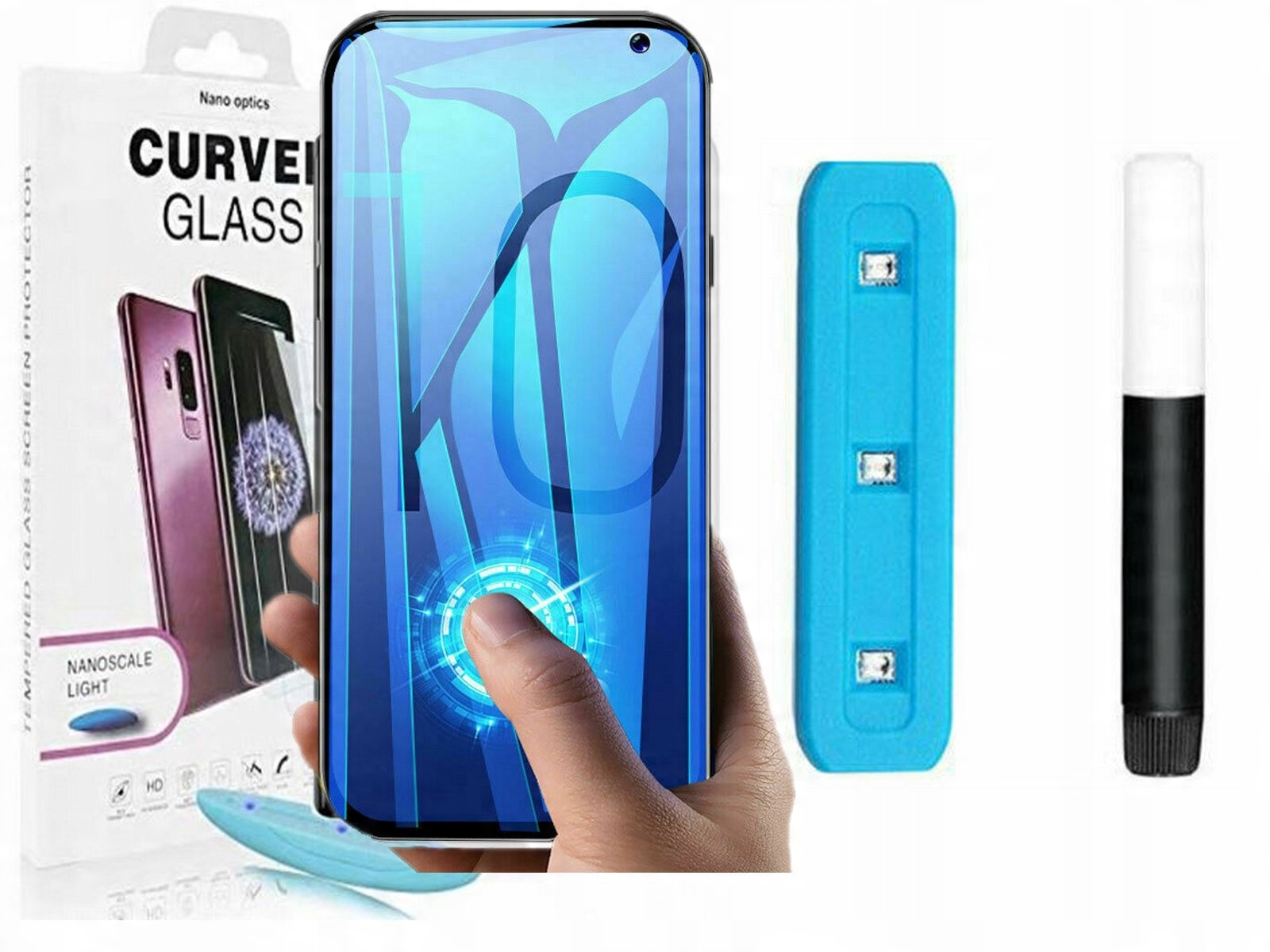 

Samsung Galaxy S10 Szkło 5D Uv Led Ful Glue Touch
