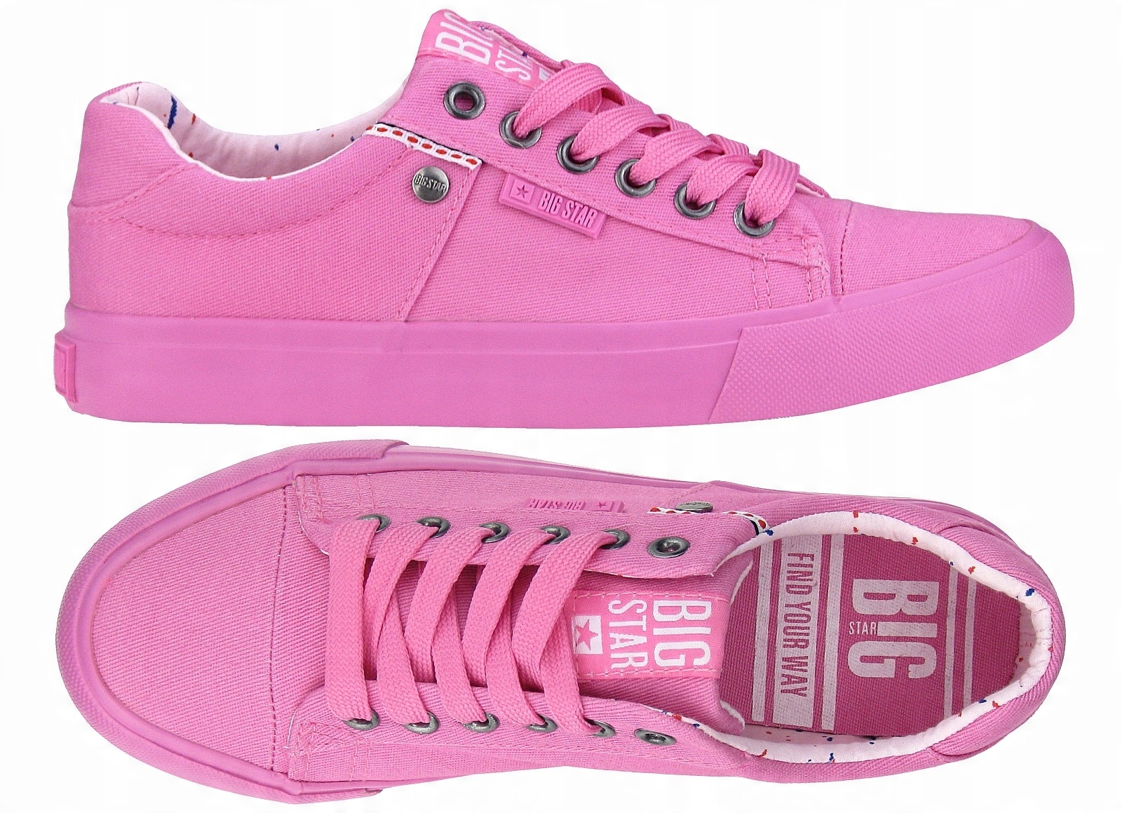 

Buty damskie Trampki Big Star różowe AA274509 36