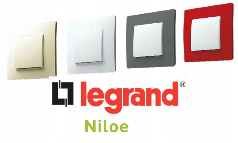 Legrand NILOE Ramka poczwórna czerwona 665024 Marka Legrand