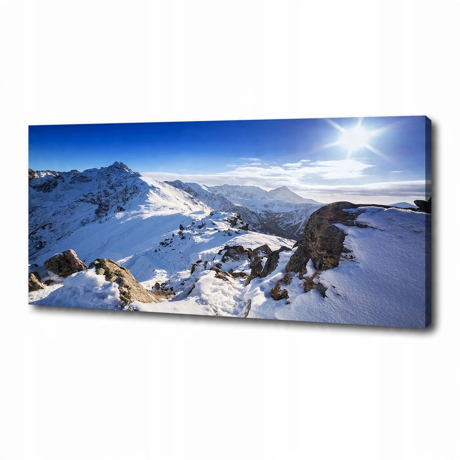 

Foto obraz na płótnie Tatrzański szczyt 125x50 cm