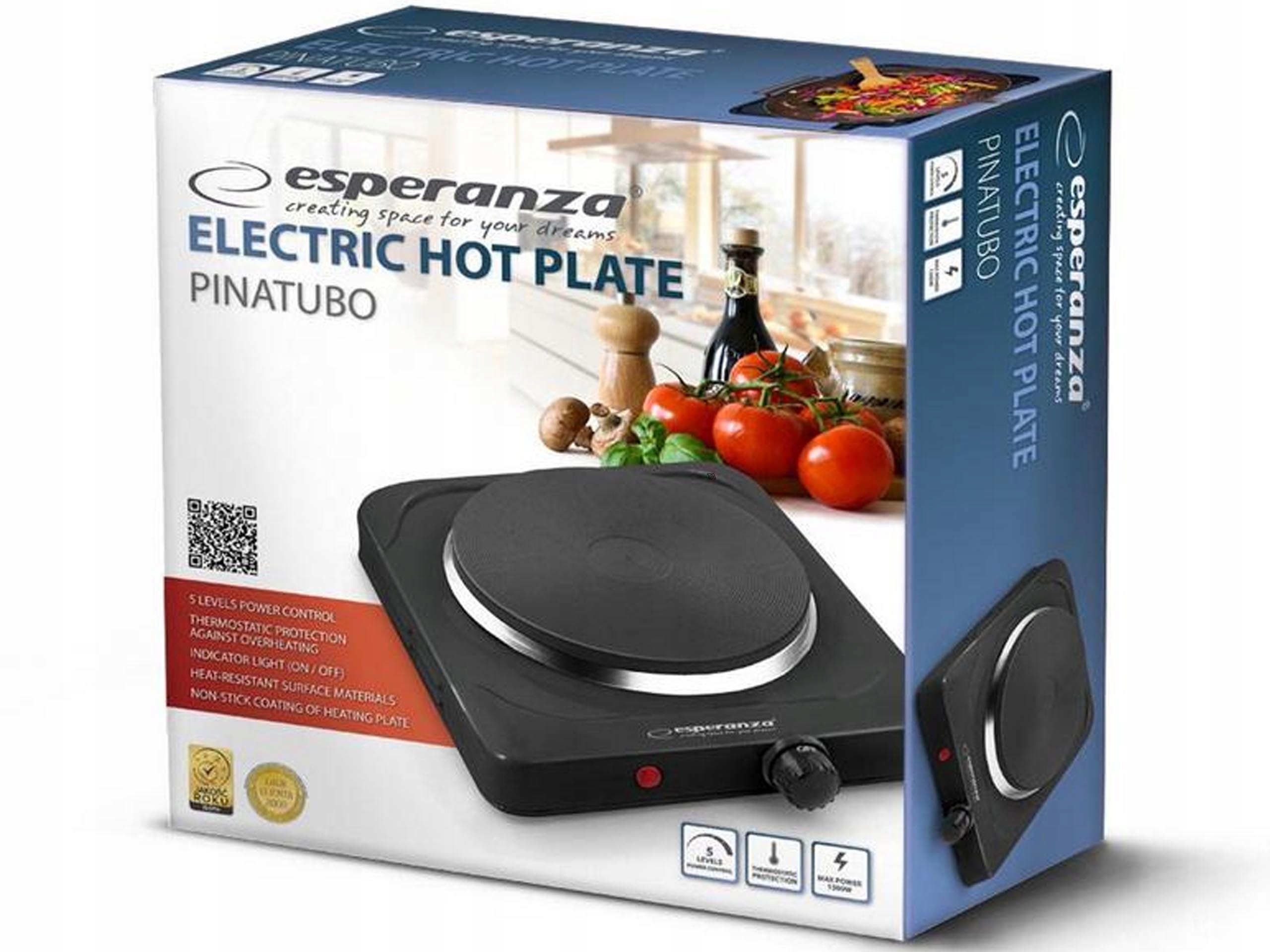 kuchenka elektryczna 1500W PINATURBO EKH002K — 5