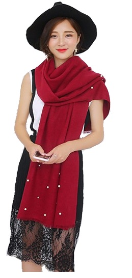 

Duża Ciepła Chusta Z Ozdobnymi Koralikami Kolory