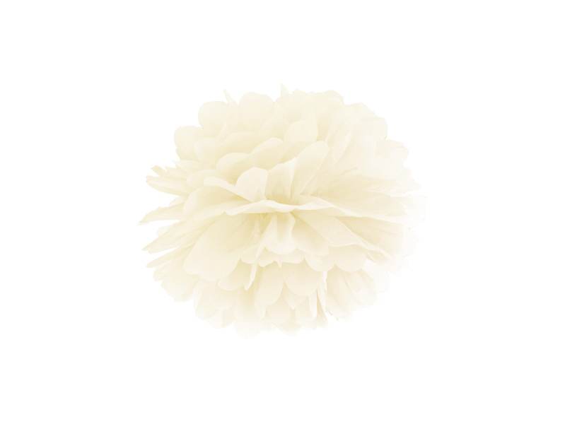 

Pompon bibułowy 25 cm kremowy