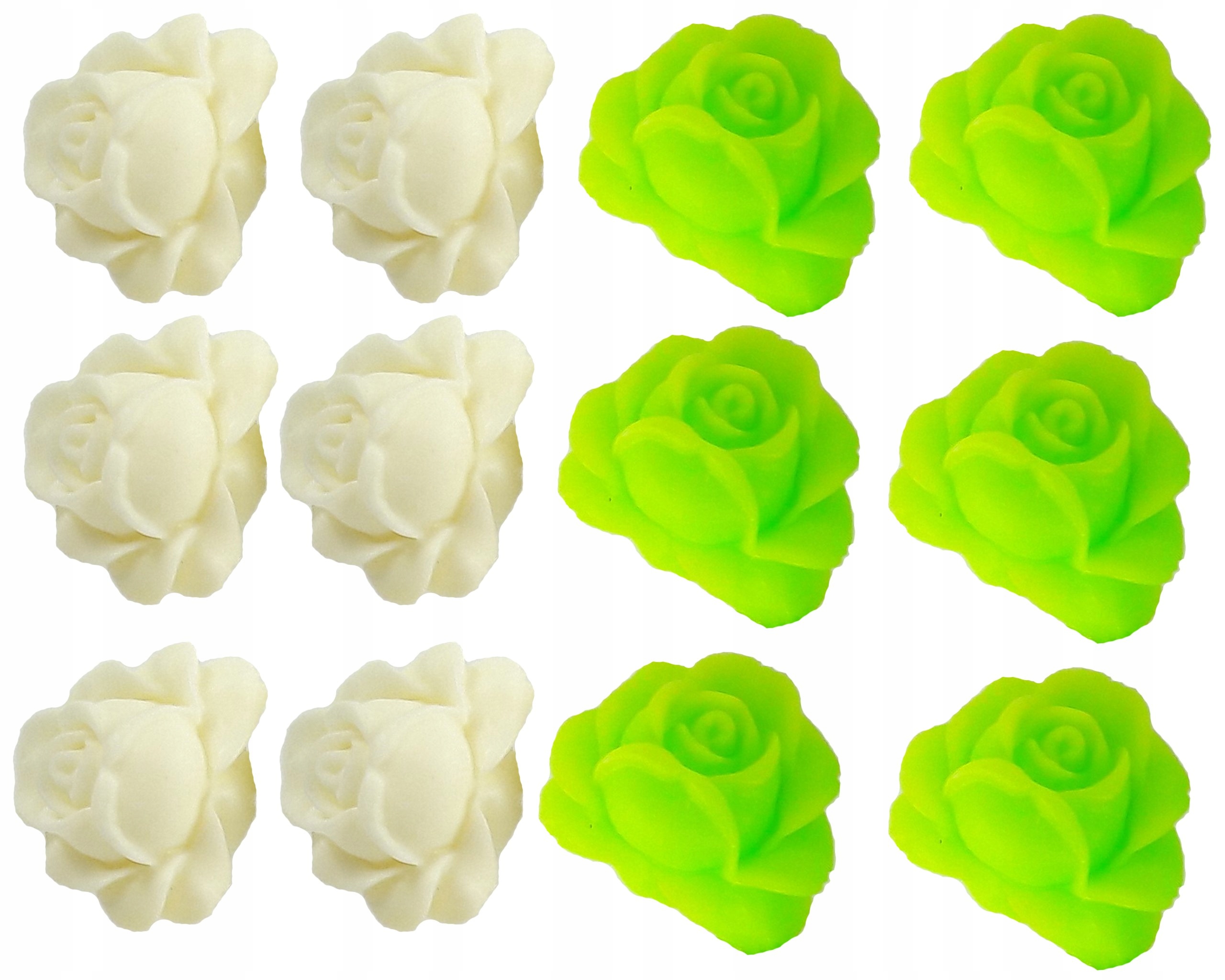 

Zestaw kolczyków 6 par róże róża roses kwiaty