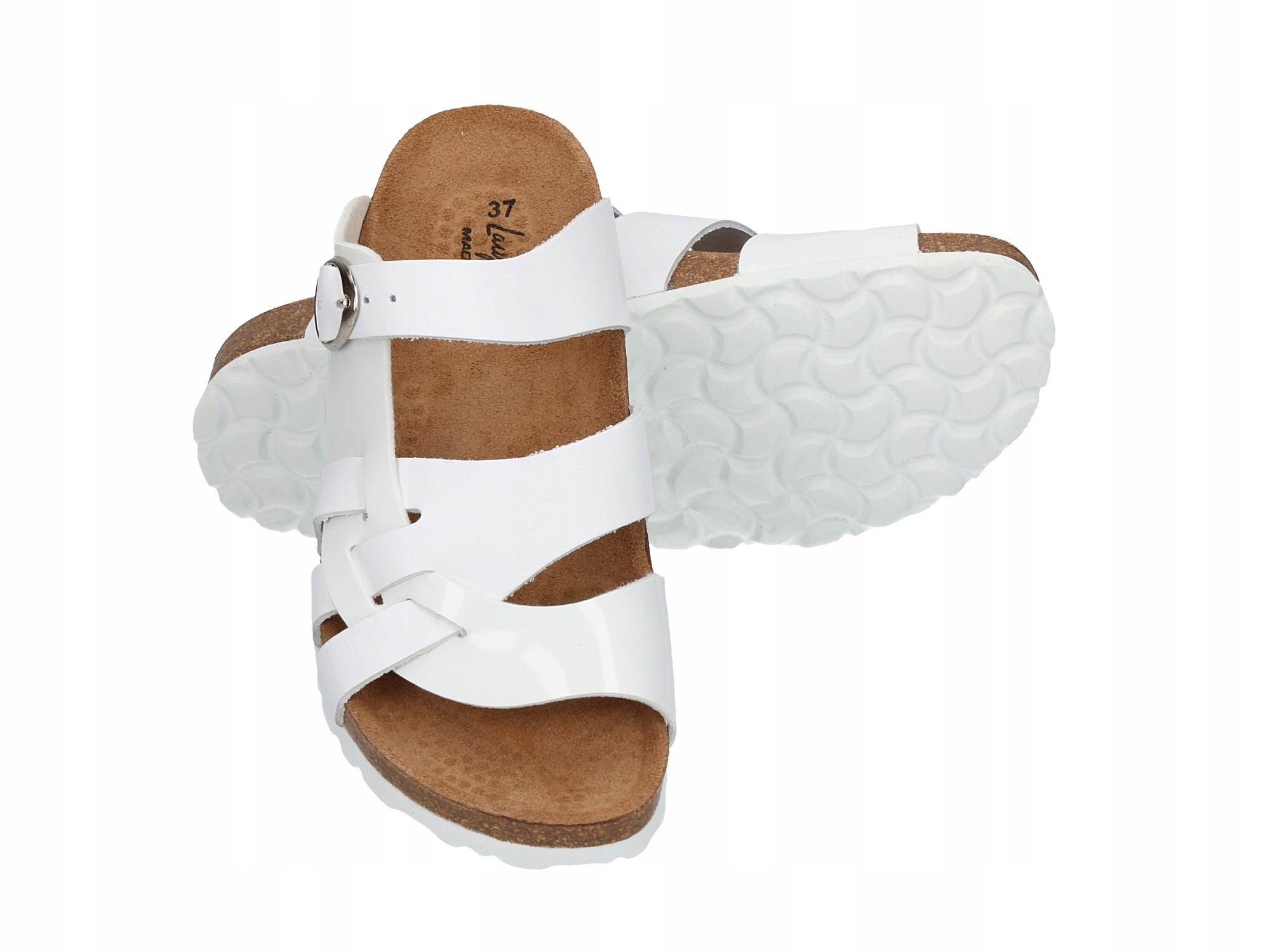 DAMSKIE MEDYCZNE KLAPKI ZDROWOTNE KOREK SKÓRA Kod producenta 13 wh.42