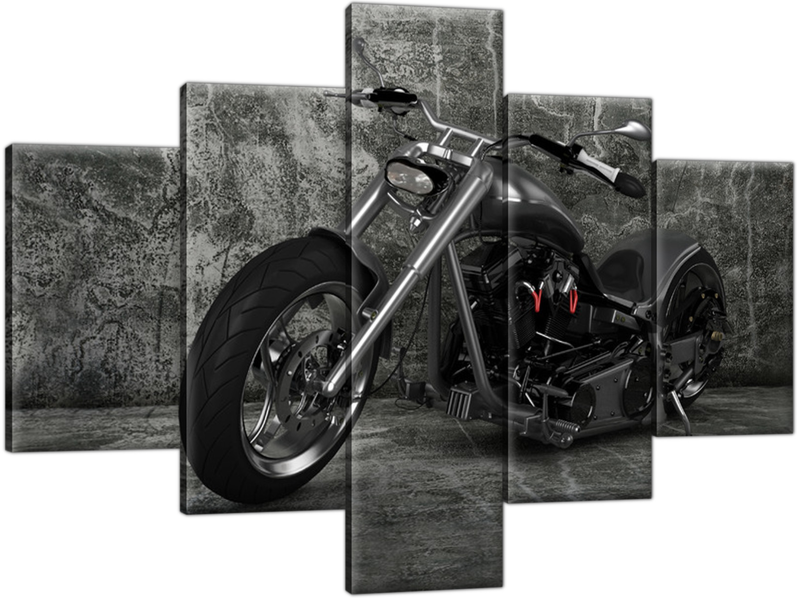 

Motor Motocykl Chopper 100x70 Obraz 5 elementowy