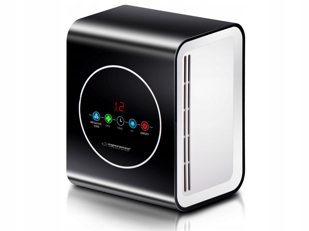 OCZYSZCZACZ POWIETRZA CICHY 45dB 3 FILTRY 10W 20m2 Filtry HEPA jonizacyjny lampa UV węglowy wstępny