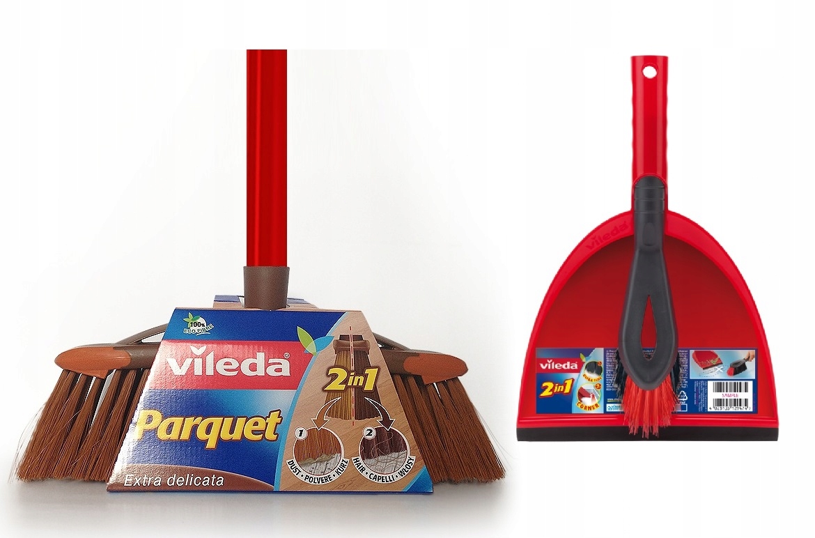 

Vileda miotła do parkietu + szufelka