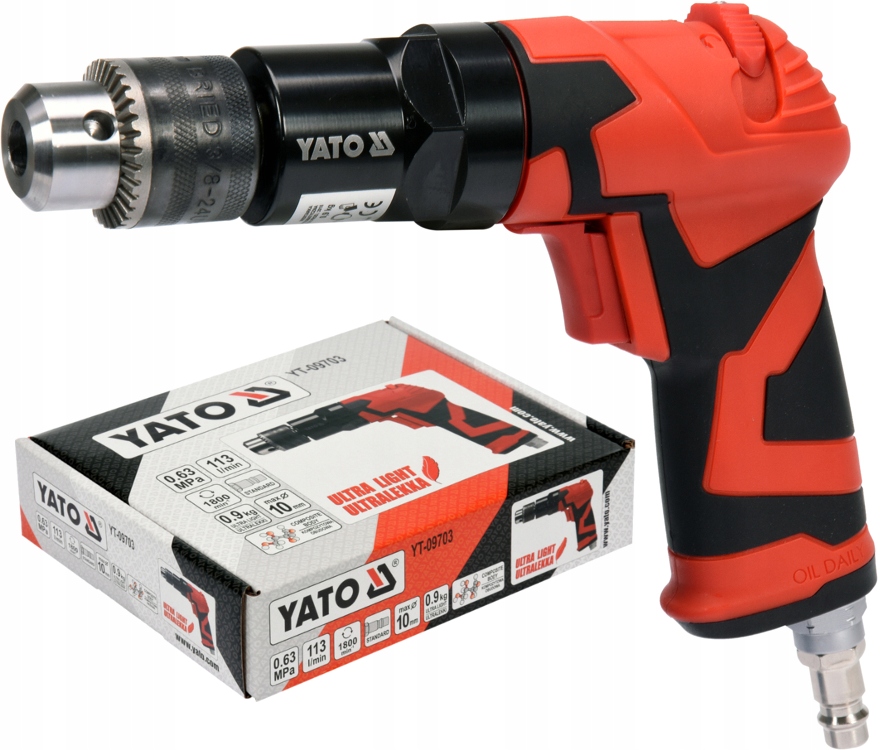 КОМПОЗИТНА ПНЕВМАТИЧНА ДРИЛЬ 1800 ОБ / ХВ 10 ММ