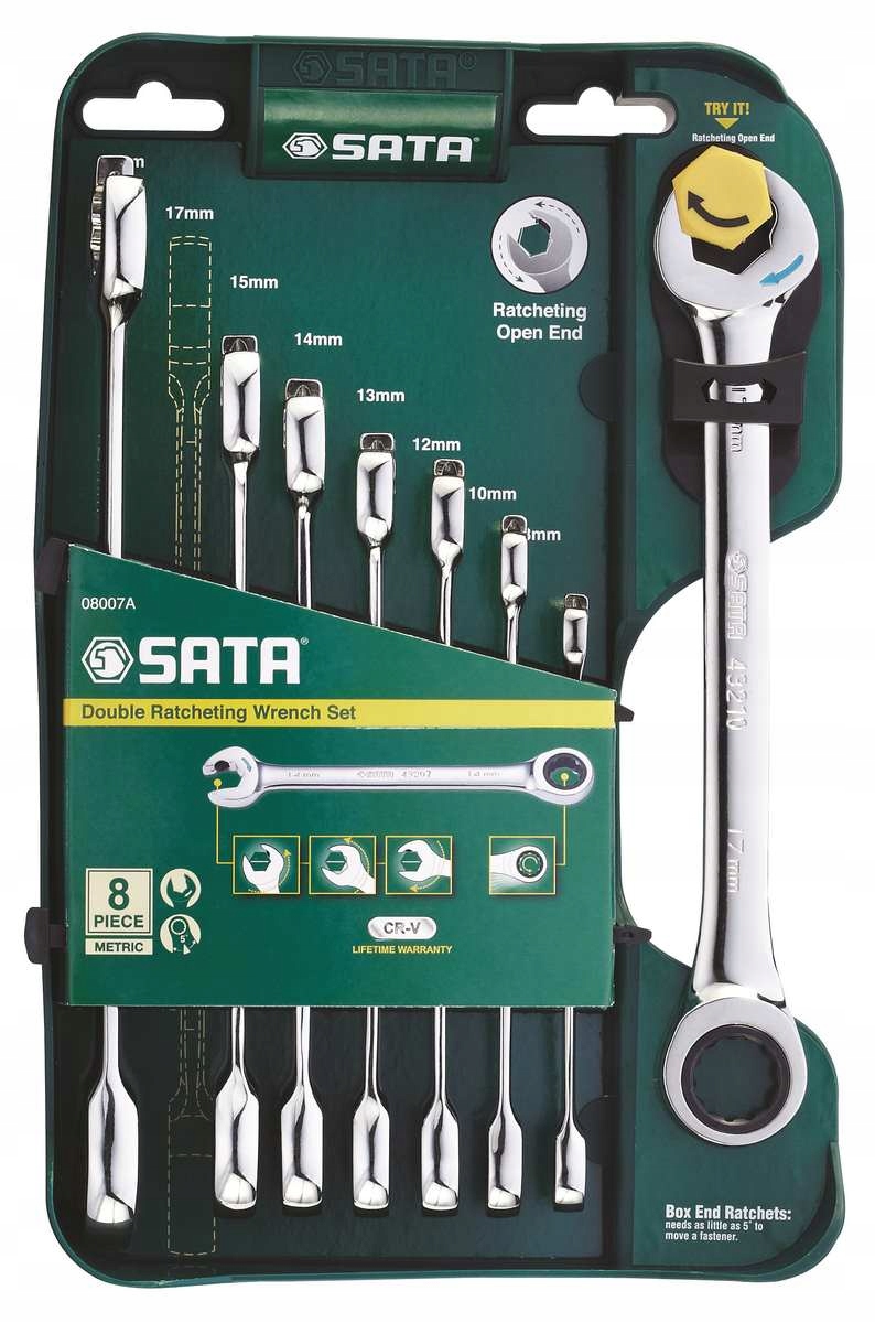 

Sata Zestaw 8 Kluczy Z Podwójną Grzechotką S08007