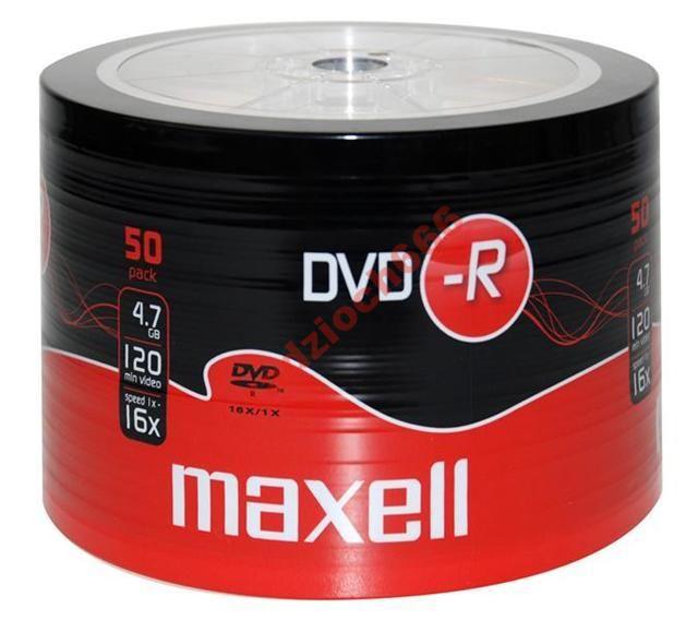 

Płyty Dvd-r Maxell 4,7GB x16 50 szt